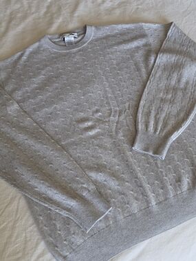 I Levrieri Men's Light Gray Cashmere-Silk Crewneck Sweater
